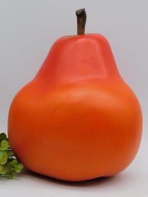 Decorative Artificial Red Pear Sculpture