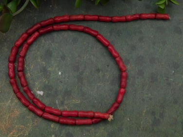 Red Coral Beads ROCK STONE LAPIDARY SPECIMEN