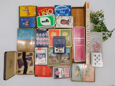 Playing Cards, Uno, Cribbage, and More