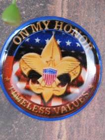 Boy Scouts of America Themed Token with Shield Emblem