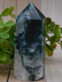 Moss Agate Tower Rock Stone Lapidary Specimen