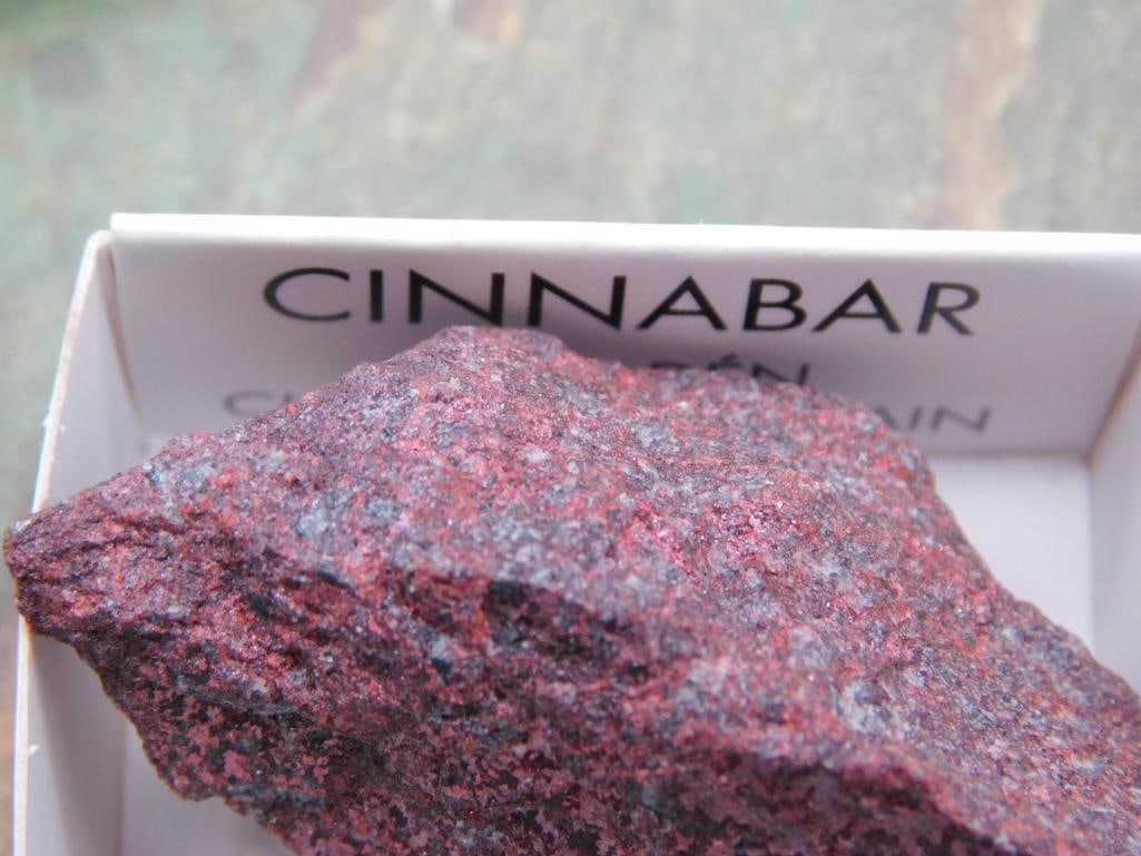 Cinnabar Rock Stone Lapidary Specimen: Cinnabar Rock Stone Lapidary Specimen