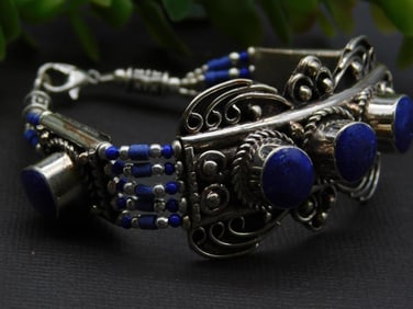 Lapis Lazuli Bracelet Rock Stone Lapidary Specimen