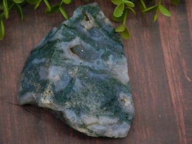 Moss Plume Agate Rock Stone Lapidary Specimen