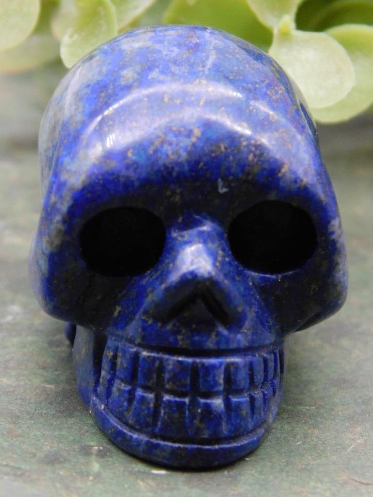 Lapis Lazuli Skull Rock Stone Lapidary Specimen: Lapis Lazuli Skull Rock Stone Lapidary Specimen