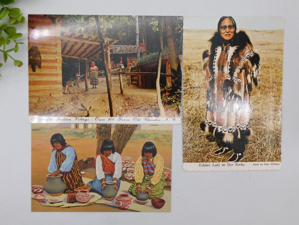 Vintage Native American Indian Postcards Ephemera: Vintage Native American Indian Postcards Ephemera
