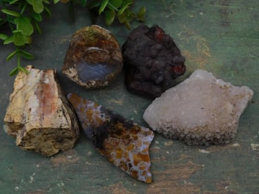 Mixed Lot Rock Stone Lapidary Specimen