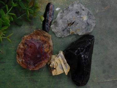 Mixed Lot Rock Stone Lapidary Specimen