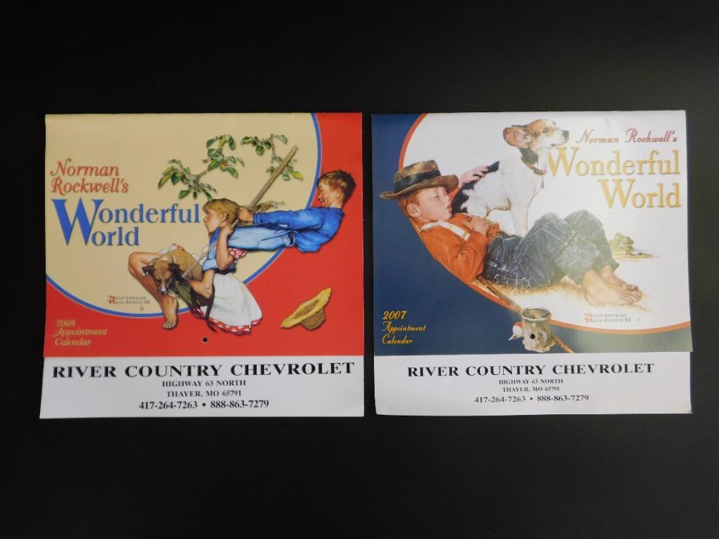 Norman Rockwells Wonderful World Calendars River Country Chevrolet Advertising: Norman Rockwells Wonderful World Calendars River Country Chevrolet Advertising