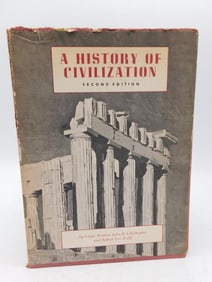 1955 A History of Civilization Two Book Set Volume One and Two by Brinton Christopher and Wolff