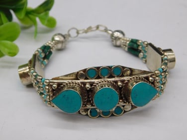 Turquoise Bracelet Rock Stone Lapidary Specimen