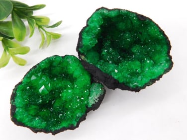 Green Geode Rock Stone Lapidary Specimen