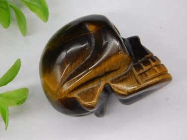 Tiger Eye Skull Rock Stone Lapidary Specimen