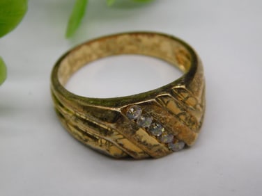 Sterling Silver Fashion Ring Rock Stone Lapidary Specimen