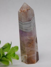 Lace Agate Tower Obelisk Rock Stone Lapidary Specimen
