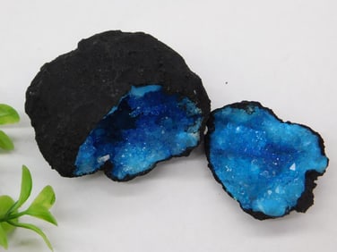 Blue Geode Rock Stone Lapidary Specimen
