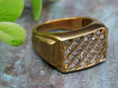 Sterling Silver Fashion Ring Rock Stone Lapidary Specimen