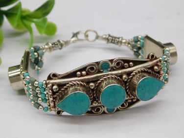 Turquoise Bracelet Rock Stone Lapidary Specimen