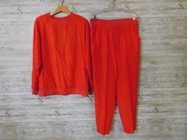 Outlander Size Small Orange Slacks and Sweater