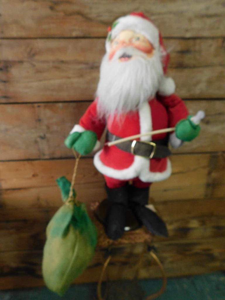 LARGE STORE DISPLAY VINTAGE ANNALEE MOBILITEE DOLLS SANTA CLAUSE WITH PIPE AND BAG OF TOYS ANTIQUE: WELCOME TO HATMAN AUCTIONS! SPECIAL NOTICE: Please see photos for measurements and descriptions. ***Yes, we have in house shipping with MANY REPEAT CUSTOMERS because of our streamlined service. ****We