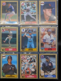 9 Vintage Baseball Player Trading Cards