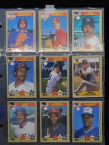 Baseball All-Star Trading Cards in Binder Sleeve