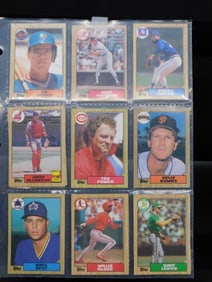 9 Vintage Baseball Trading Cards