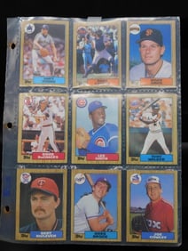 Vintage Baseball Cards in Protective Sleeve