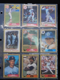 9 Vintage Baseball Trading Cards