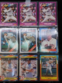 Roger Clemens Baseball Cards in Protective Sheets