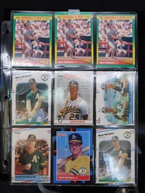 Baseball Cards Collection Featuring Oakland Athletics Players