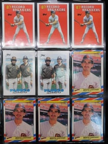 Baseball Cards Featuring 1987 Record Breakers