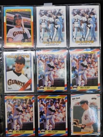 Baseball Trading Cards Featuring Will Clark