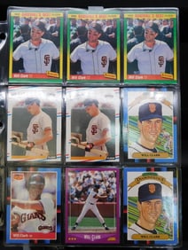 Baseball Trading Cards in Protective Sleeves