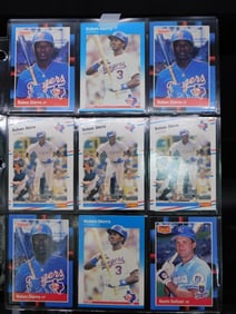Baseball Trading Cards in Binder Sleeve