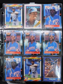 Ruben Sierra Baseball Cards in Binder Sleeve