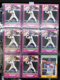 9 Kevin Seitzer Baseball Cards in Sleeves