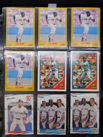 Baseball Collector Cards in Protective Sleeves