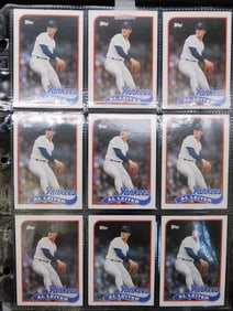 9 Alex Letter Baseball Cards in Protective Sleeve