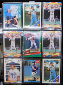 Baseball Cards in Plastic Sleeves