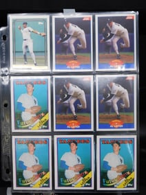 Baseball Cards in Protective Sleeves