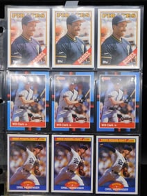 Baseball Trading Cards Featuring Multiple Players