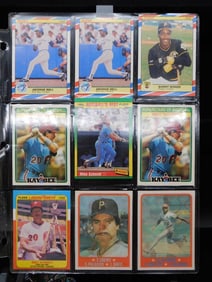 Vintage Baseball Cards in Binder Sleeve
