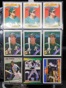 Baseball Cards Featuring Jose Canseco