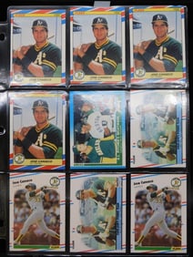 9 Jose Canseco Baseball Cards