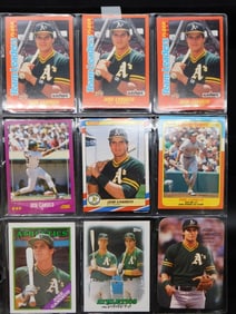 Jose Canseco Baseball Cards in Sleeves