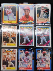 Eric Davis Baseball Cards in Protective Sleeve