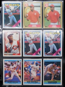 Binder Page of Assorted Baseball Cards