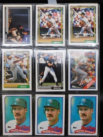 Baseball Trading Cards in Protective Sleeves