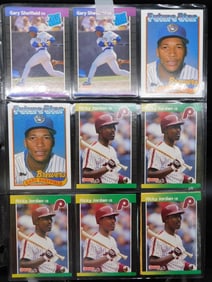 Baseball Cards in Plastic Pages